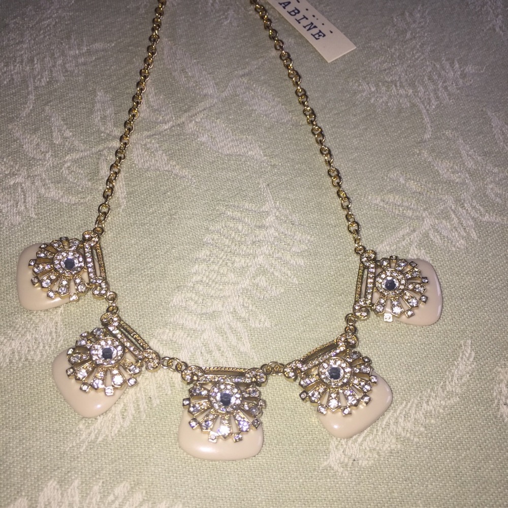 NWT Sabine Faux Stone & Rhinestone Necklace